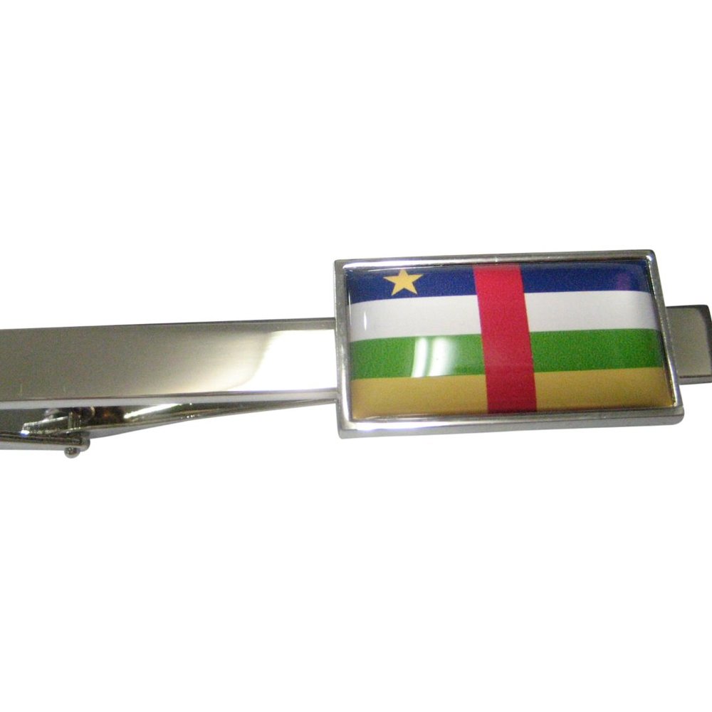 Central African Republic Flag Tie Clip